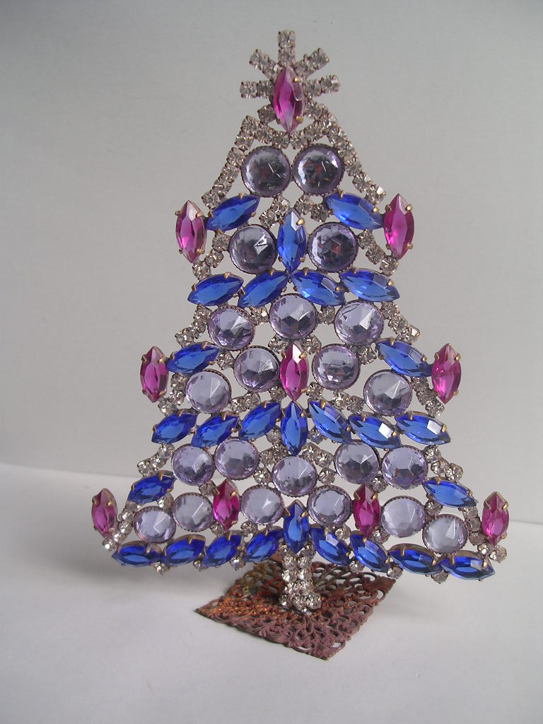 チェコ ヴィンテージ クリスマスツリー ブルー系 - m&taniko Collection