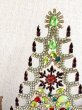 画像2: <３０cm超＞ウランガラス　チェコ　ヴィンテージ クリスマスツリー　1619 (2)