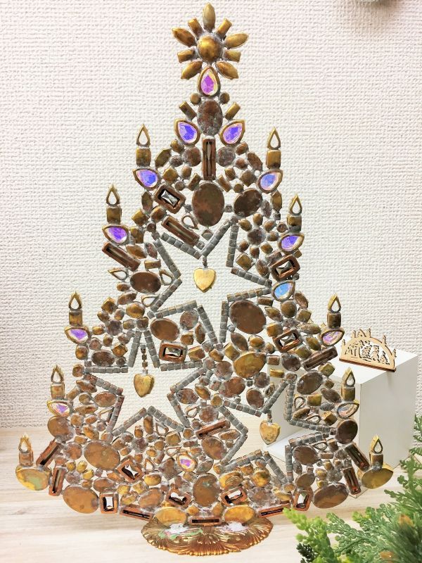 特大 チェコ ヴィンテージ クリスマスツリー 星 1610 M Taniko Collection