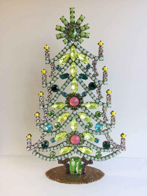 チェコ ヴィンテージ ウランガラス クリスマスツリー 1720 - m&taniko 